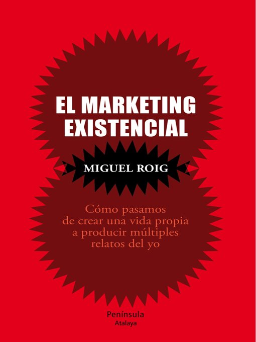 Title details for El marketing existencial by Miguel Ángel Roig Prats - Available